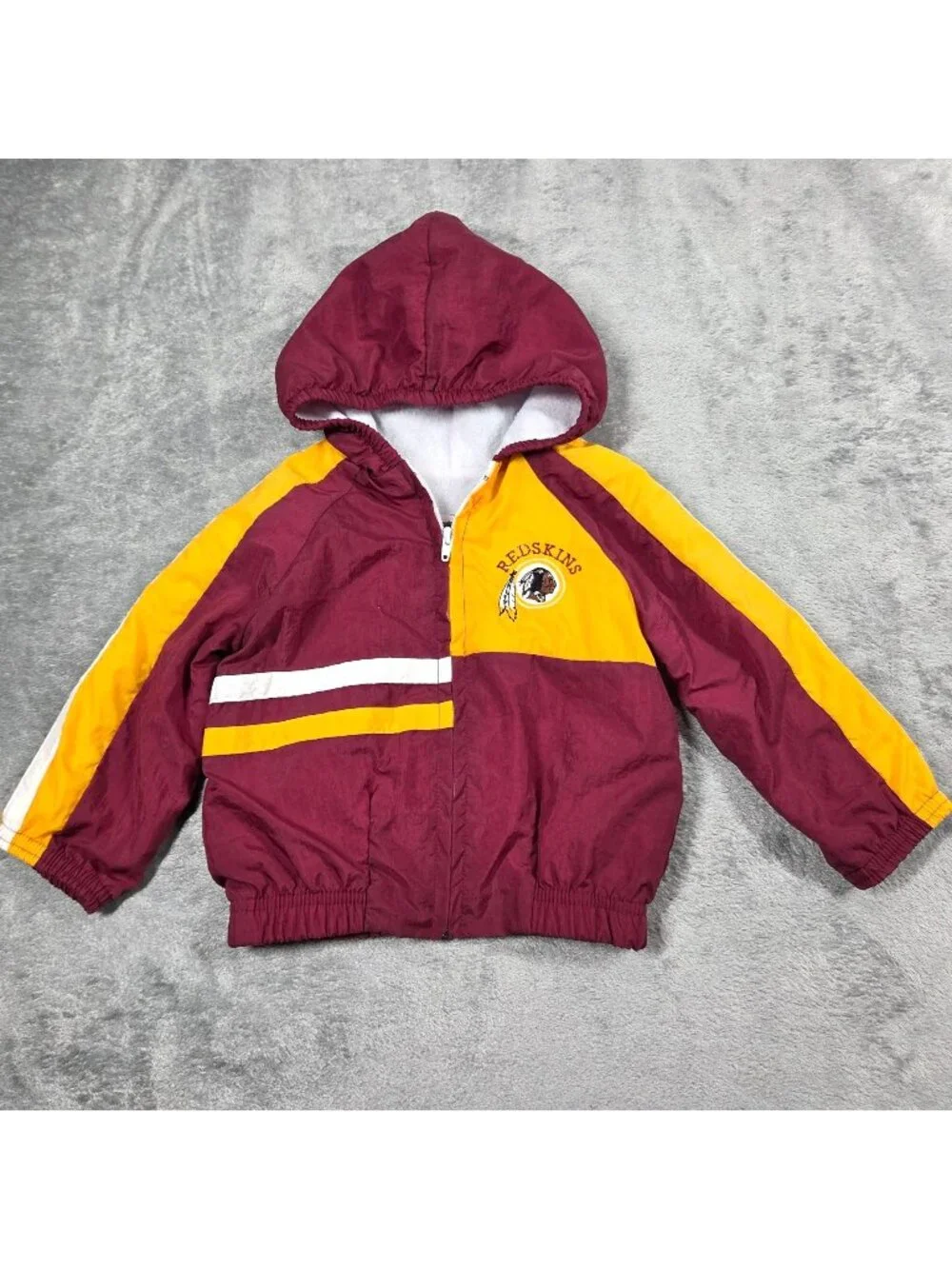 Vintage Washington Redskins Jacket 2T Babyfair Lined Hooded Windbreaker 90s